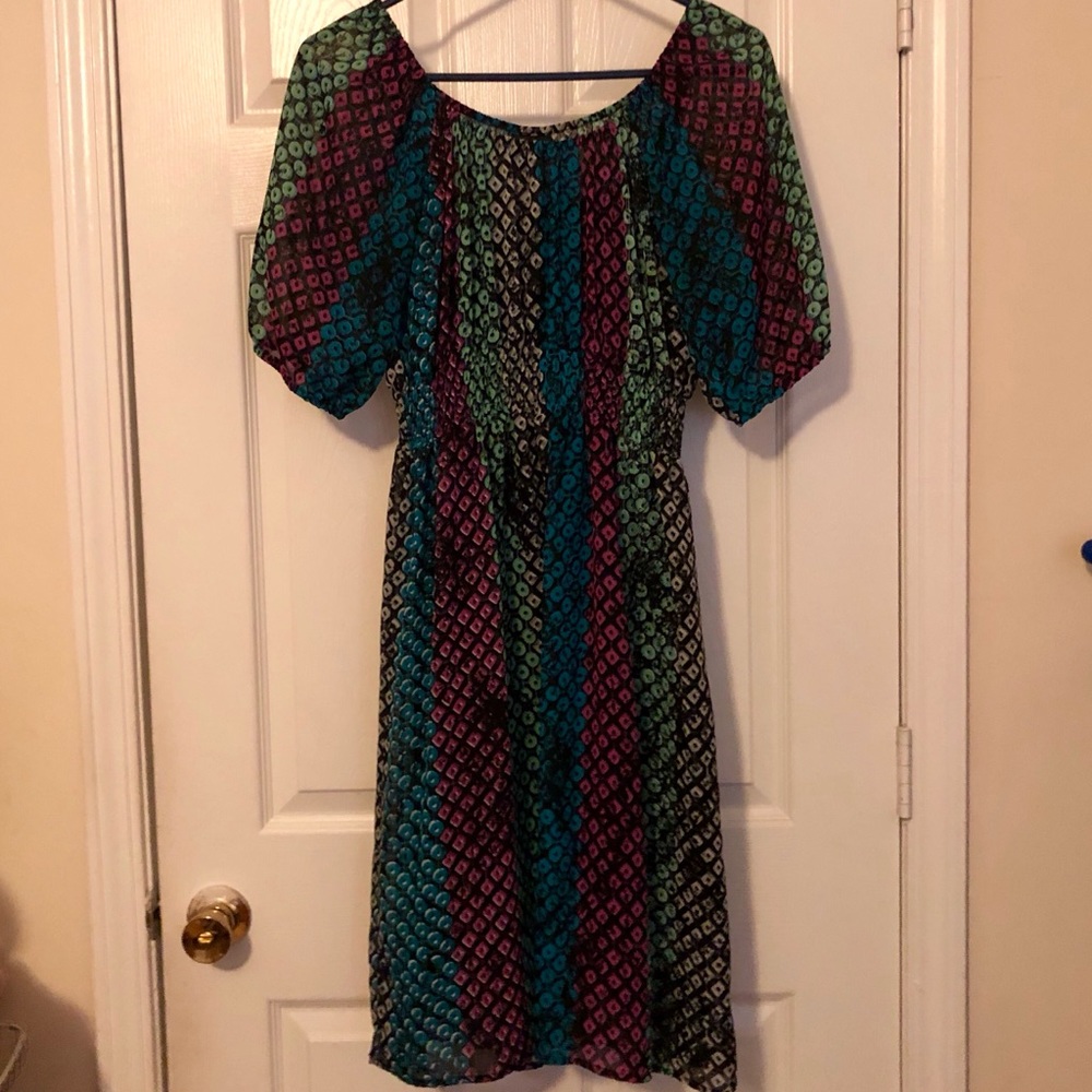 Mossimo Black and Colorful Dress